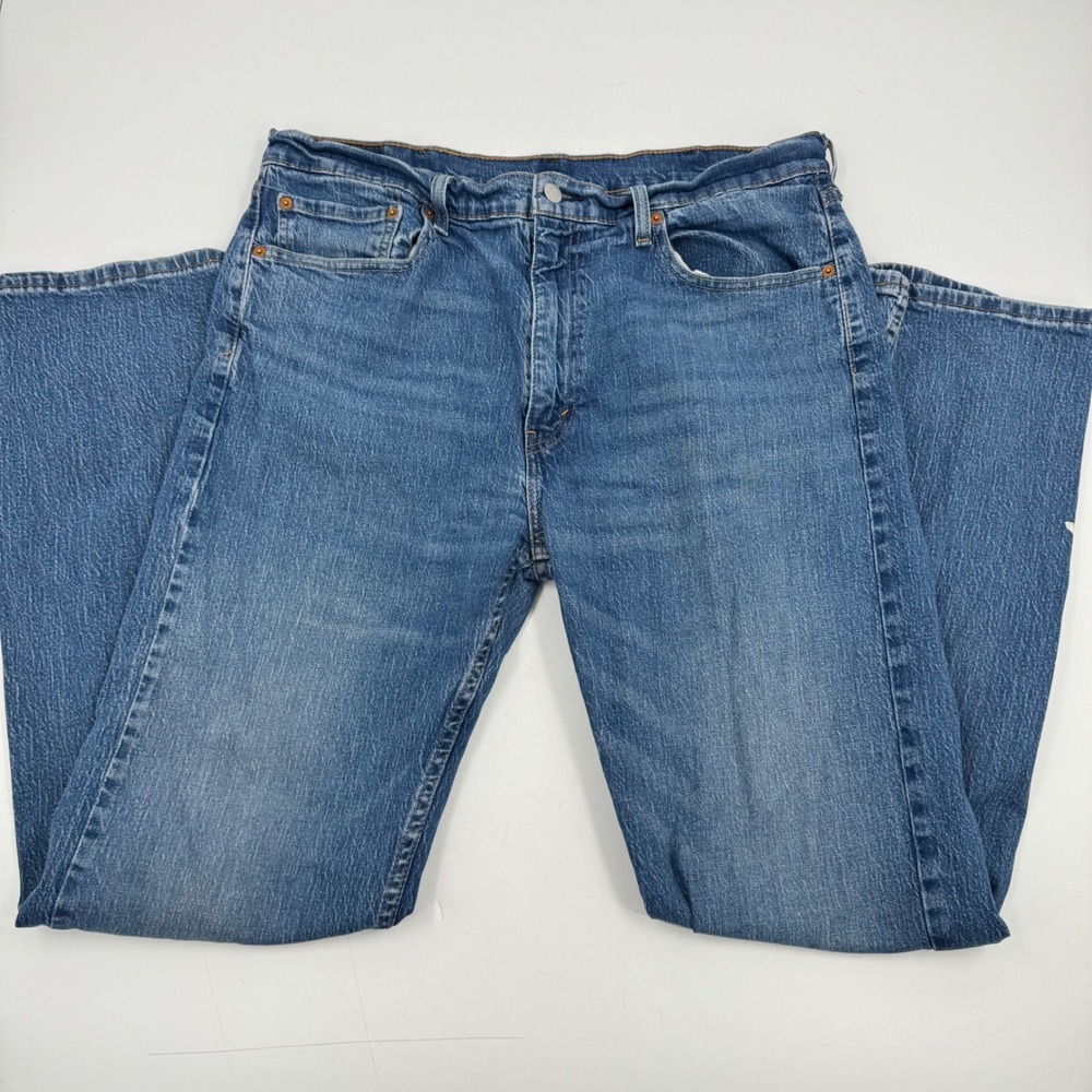 Levi's 505 Regular Fit‎ Straight Leg Blue Denim Jeans Mens W38 L34